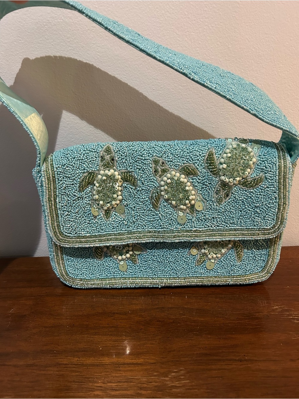 Beaded Turtle Purse - Picture 3 of 16